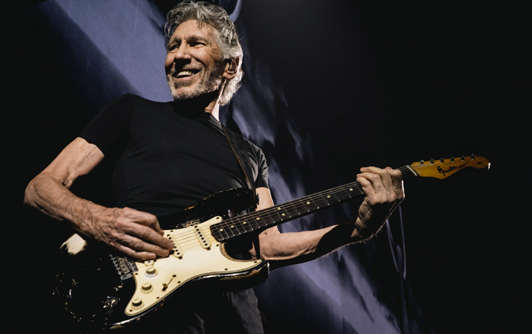 Fotografia colorida de Roger Waters por Divulgação para turnê de despedida no Brasil 2023