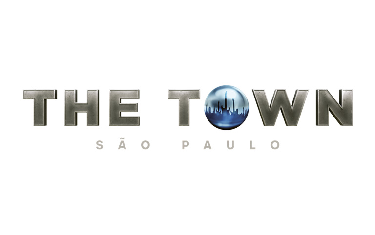 Imagem colorida com logo do The Town 2023