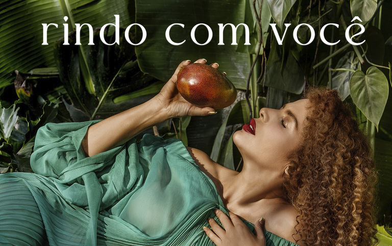 Ilustração colorida do novo single de Vanessa da Mata - Rindo com Você - Divulgação