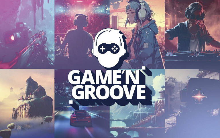 Ilustração colorida com o logo do Game n Groove Festival - Divulgação Grupo Tom Brasil