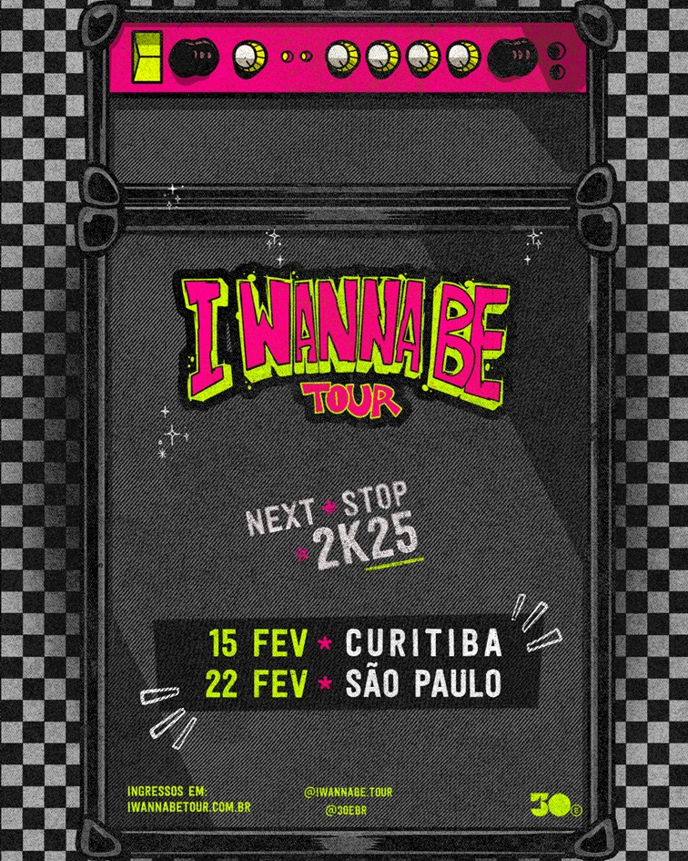 arte colorida de I Wanna Be Tour 2025